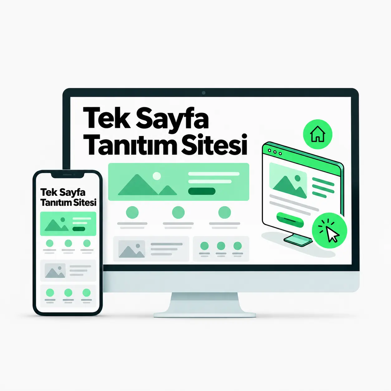 Tek Sayfa Tanıtım Sitesi ürün görseli