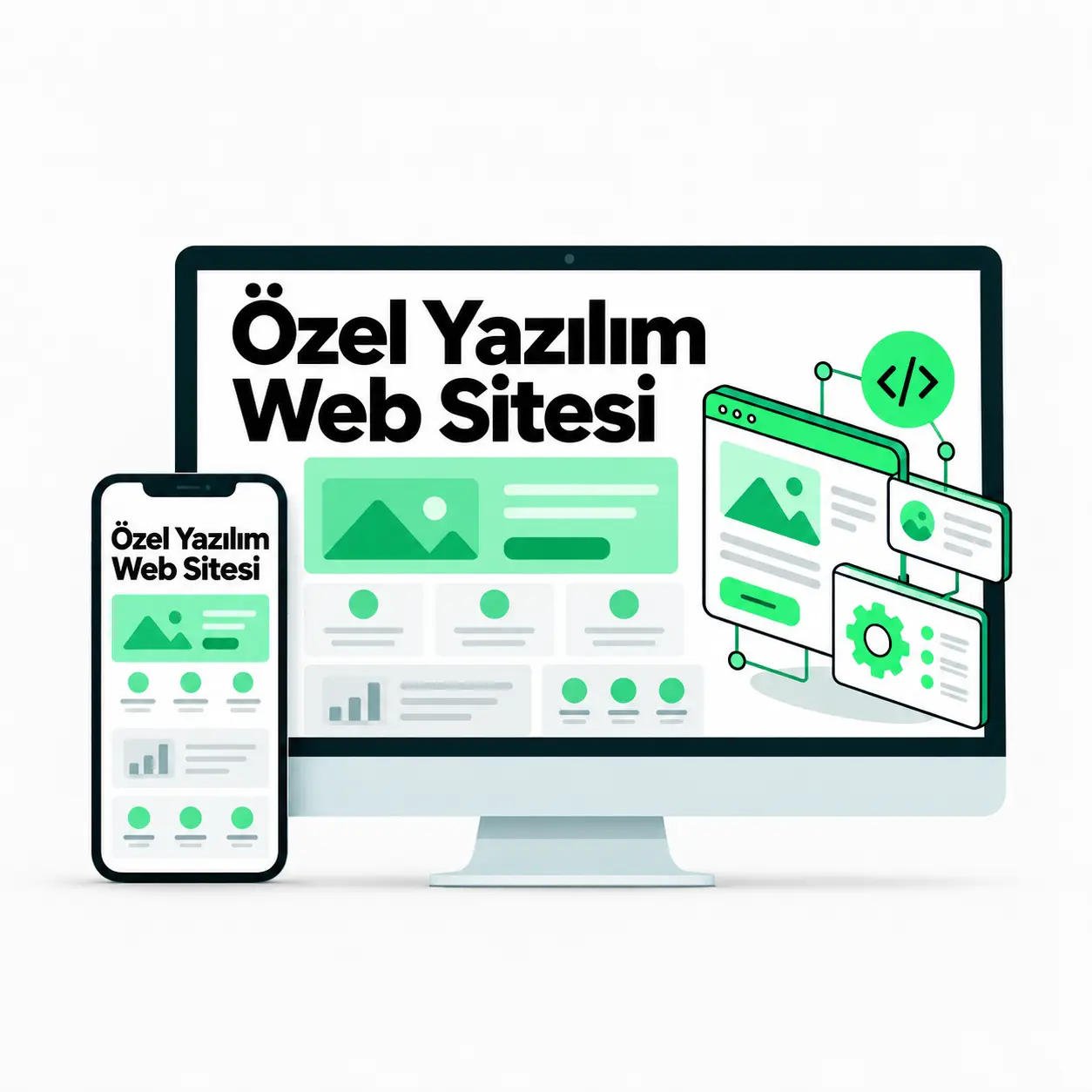 Özel Yazılım Web Sitesi ürün görseli
