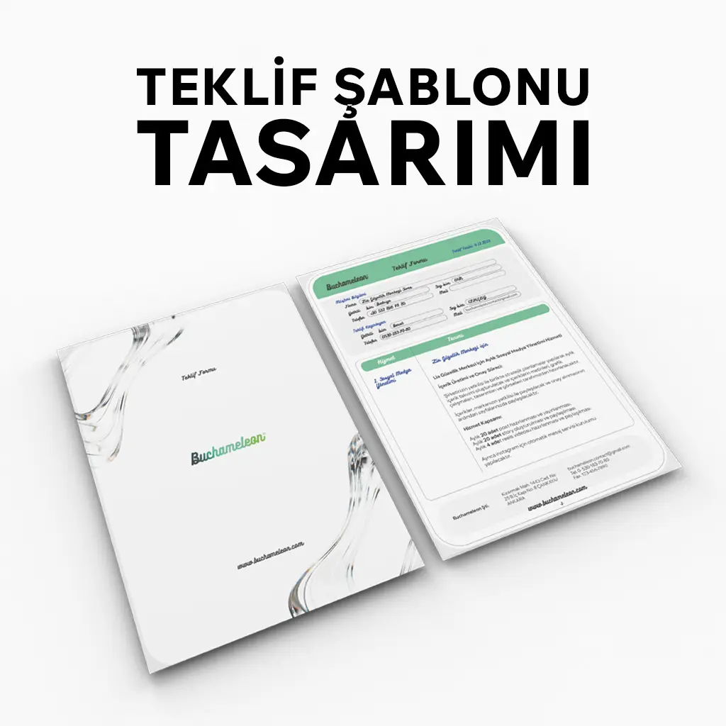 Teklif Şablonu Tasarımı ürün görseli