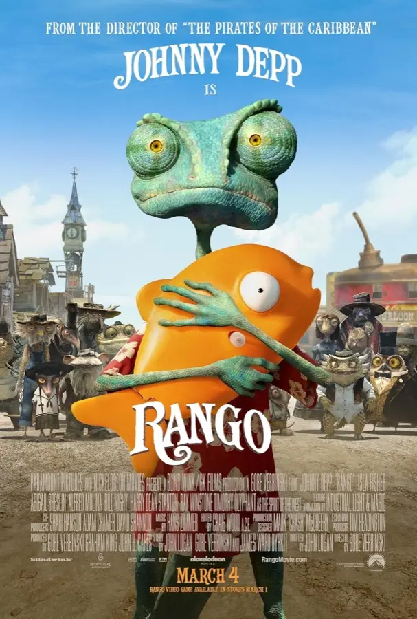 Rango animasyon filminin afişi