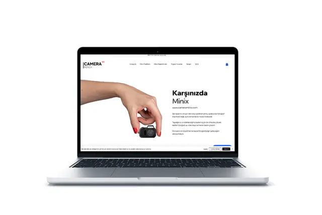Cameraminix · Web Sitesi: Mobil ve cihaz görünümleri 2