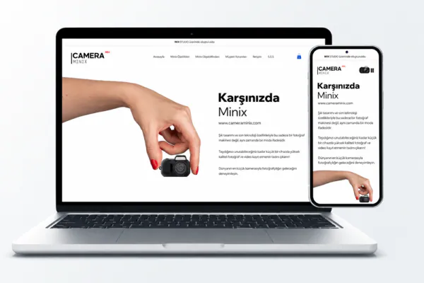 Cameraminix · Web Sitesi kapak görseli