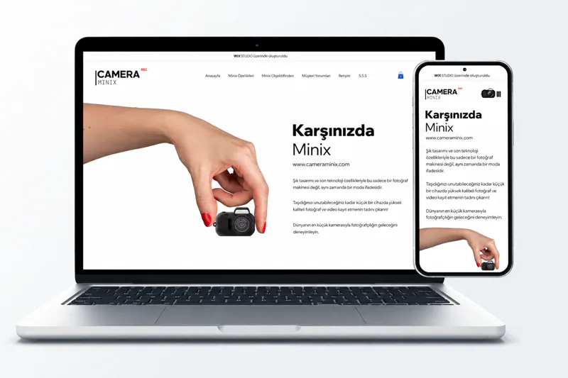 Cameraminix · Web Sitesi kapak görseli