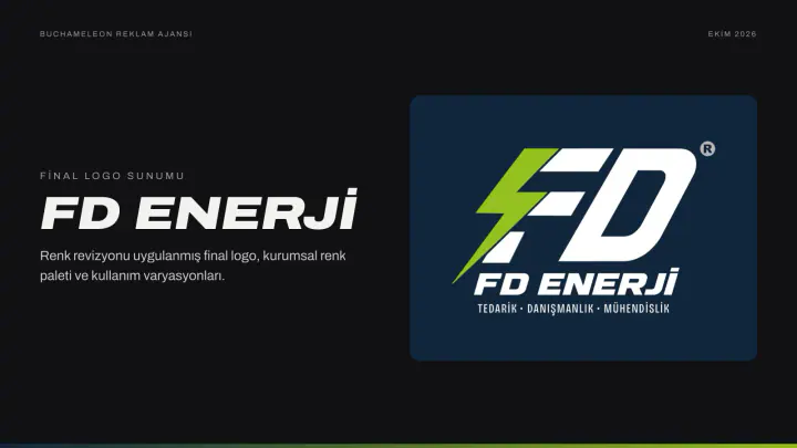FD Enerji · Logo & Kurumsal Kimlik: Logo sunumu, sayfa 1