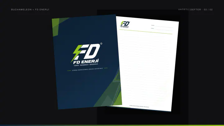 FD Enerji · Logo & Kurumsal Kimlik: Antetli defter, sayfa 2