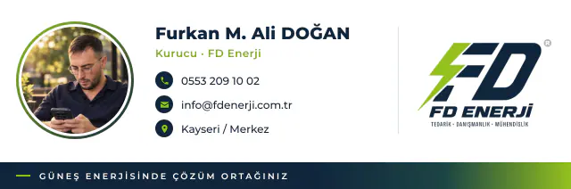 FD Enerji · Logo & Kurumsal Kimlik: E-posta imzası 1