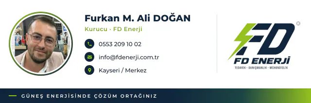 FD Enerji · Logo & Kurumsal Kimlik: E-posta imzası 2