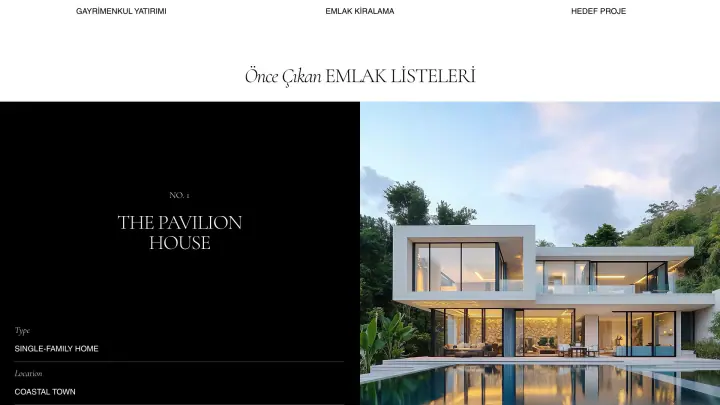 Hedef Emlak · Web Sitesi: Ekran görüntüleri, bölüm 3