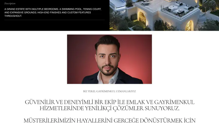 Hedef Emlak · Web Sitesi: Ekran görüntüleri, bölüm 6