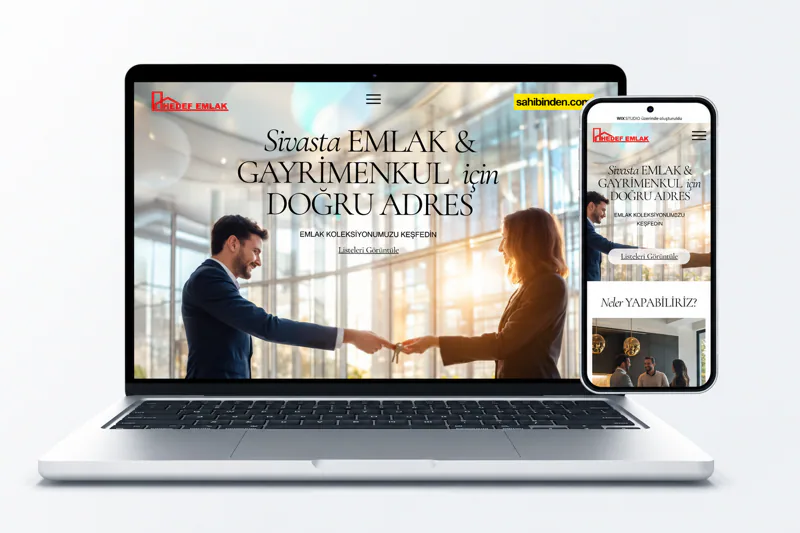 Hedef Emlak · Web Sitesi kapak görseli