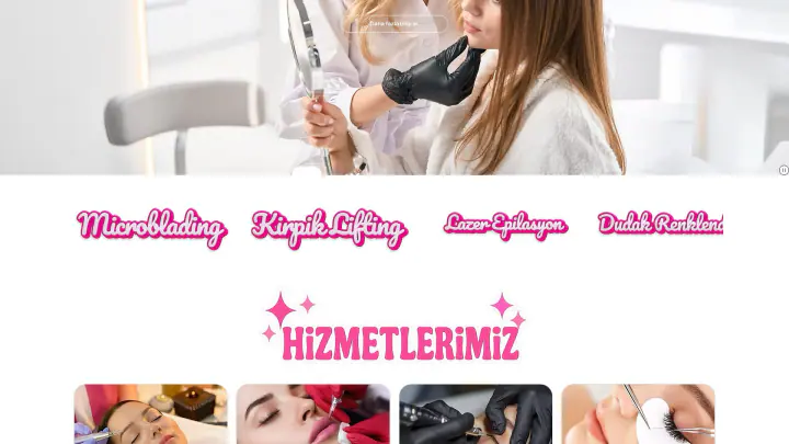 Lia Güzellik Merkezi · Web Sitesi: Ekran görüntüleri, bölüm 2