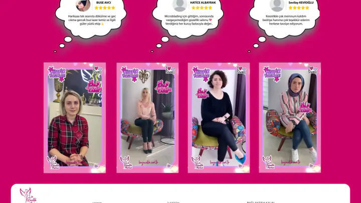 Lia Güzellik Merkezi · Web Sitesi: Ekran görüntüleri, bölüm 6