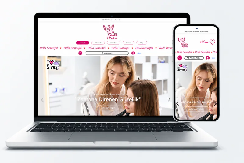 Lia Güzellik Merkezi · Web Sitesi kapak görseli