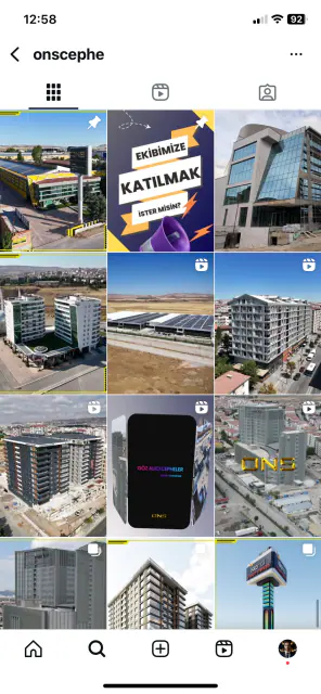ONS Cephe · Sosyal Medya: Instagram akışı 1
