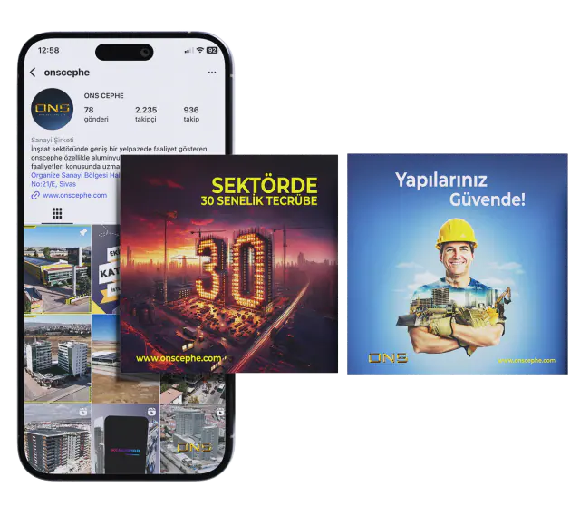 ONS Cephe · Sosyal Medya: Instagram akışı 3