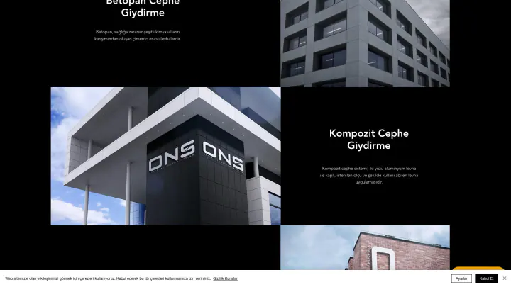 ONS Cephe · Web Sitesi: Ekran görüntüleri 4