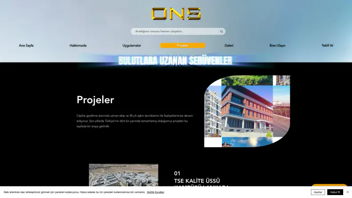 ONS Cephe · Web Sitesi: Ekran görüntüleri 5