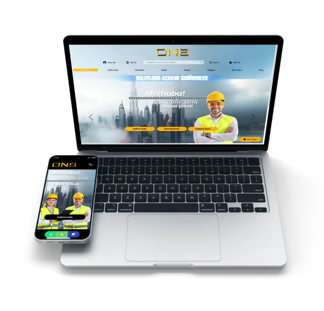 ONS Cephe · Web Sitesi: Mobil ve cihaz görünümleri 5