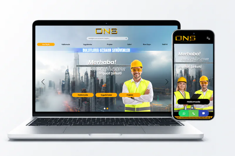 ONS Cephe · Web Sitesi kapak görseli