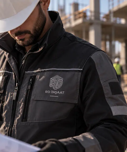 RD İnşaat · Logo & Kurumsal Kimlik: Logo, versiyonlar ve sahada uygulamalar 6