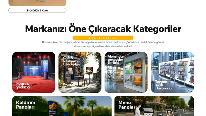 Reklam Etkisi · Web Sitesi: Ekran görüntüleri, bölüm 5