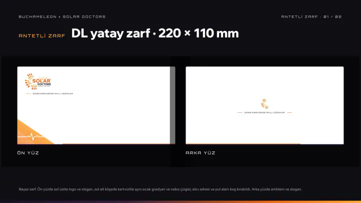 Solar Doctors · Logo & Kurumsal Kimlik: Antetli zarf, sayfa 1