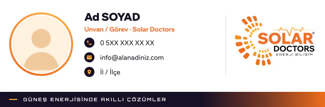 Solar Doctors · Logo & Kurumsal Kimlik: E-posta imzası 1