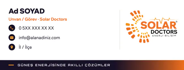 Solar Doctors · Logo & Kurumsal Kimlik: E-posta imzası 2
