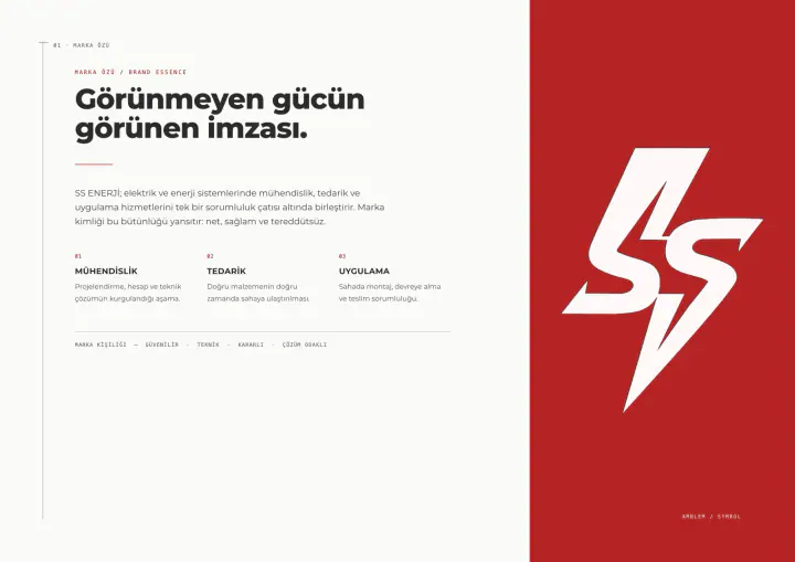 SS Enerji · Logo & Kurumsal Kimlik: Kurumsal kimlik kılavuzu, sayfa 3