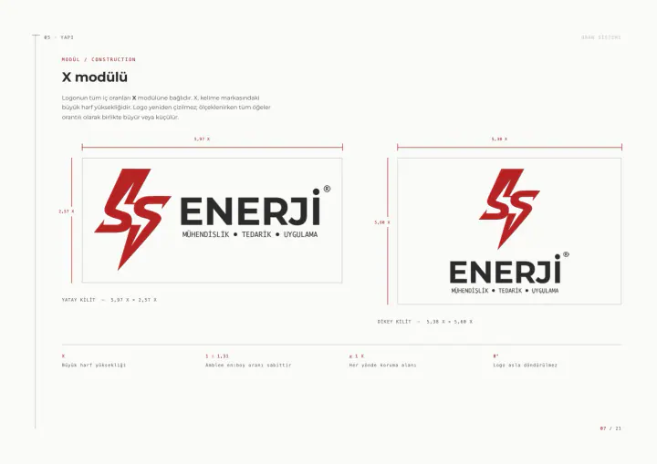 SS Enerji · Logo & Kurumsal Kimlik: Kurumsal kimlik kılavuzu, sayfa 7