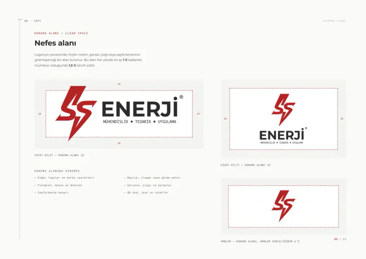 SS Enerji · Logo & Kurumsal Kimlik: Kurumsal kimlik kılavuzu, sayfa 8