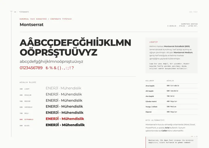 SS Enerji · Logo & Kurumsal Kimlik: Kurumsal kimlik kılavuzu, sayfa 16