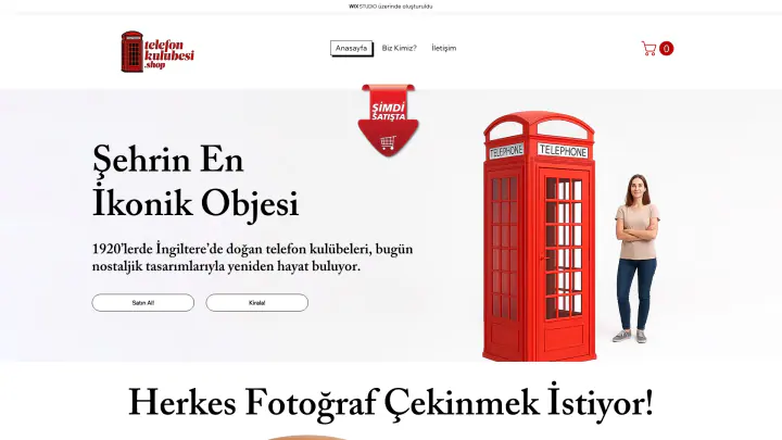 Telefon Kulübesi · Web Sitesi: Ekran görüntüleri, anasayfa