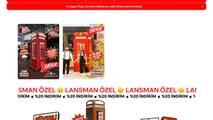 Telefon Kulübesi · Web Sitesi: Ekran görüntüleri, bölüm 6