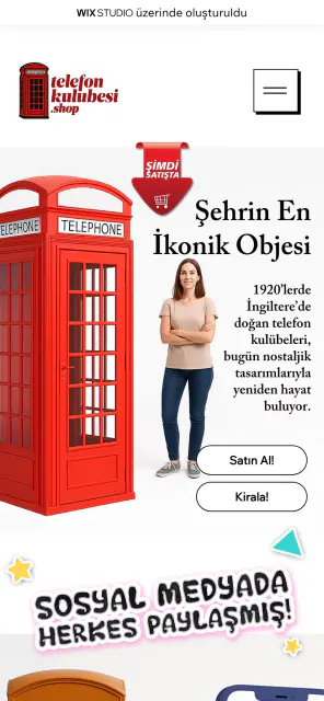 Telefon Kulübesi · Web Sitesi: Mobil ve cihaz görünümleri 1