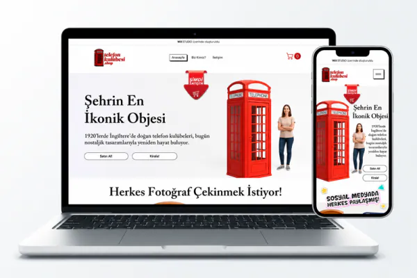 Telefon Kulübesi · Web Sitesi kapak görseli