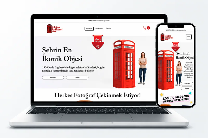 Telefon Kulübesi · Web Sitesi kapak görseli