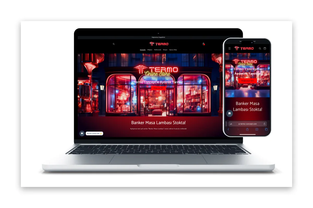 Termo · Web Sitesi kapak görseli